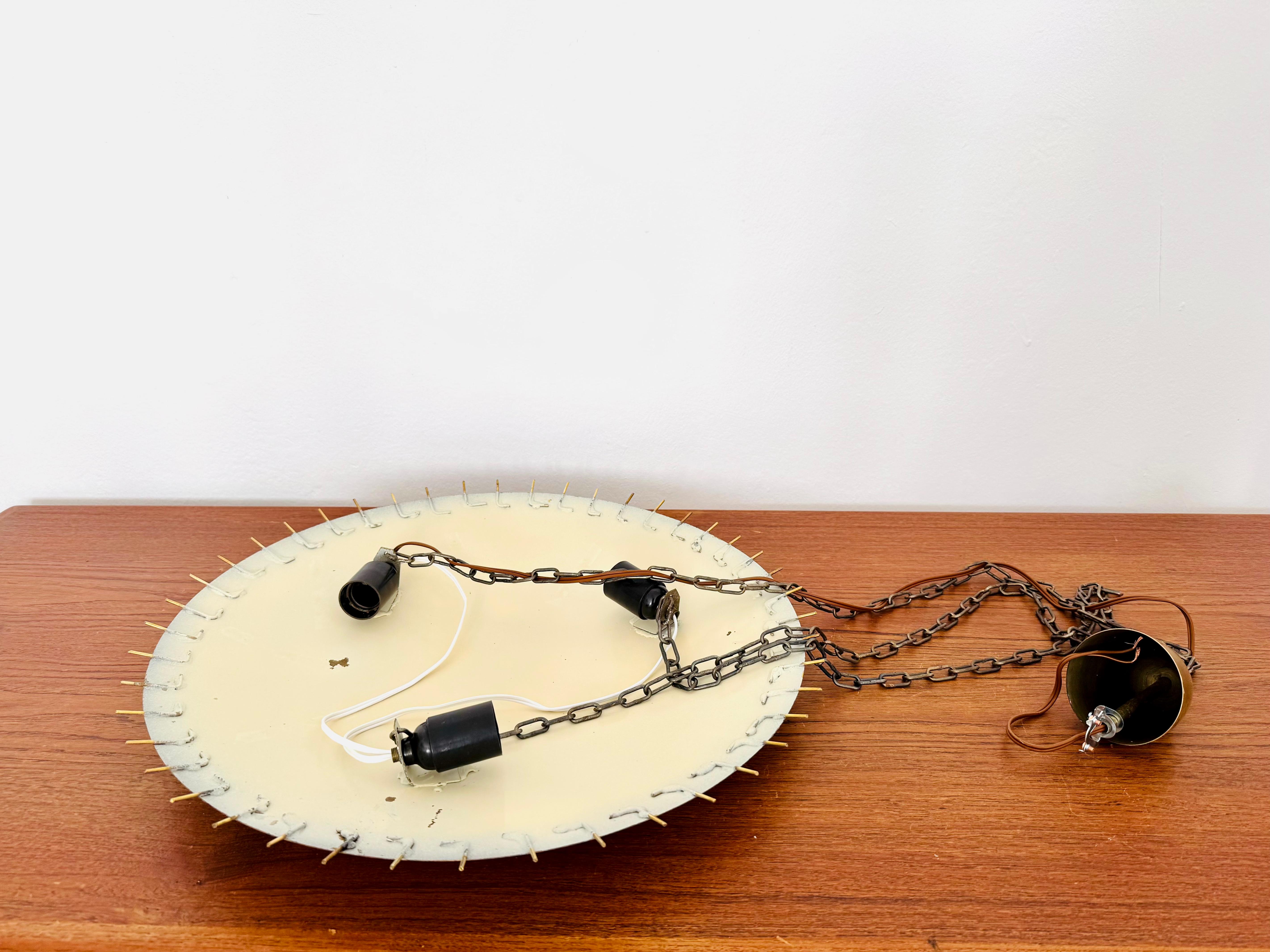 Magnifique lampe suspendue en laiton avec cristaux de Rupert Nikoll en vente 9
