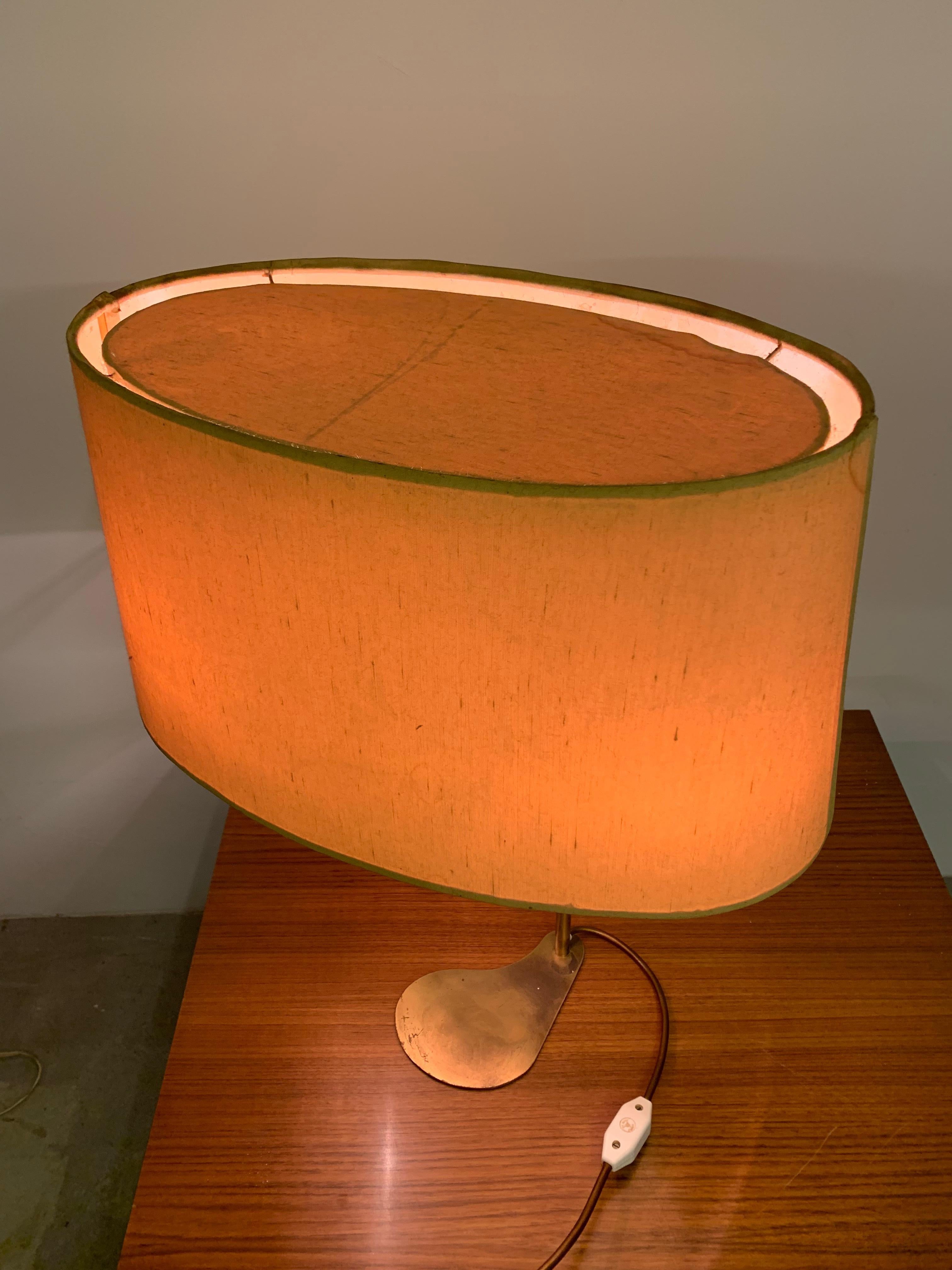 Mid-Century Modern Amazing Brass Table Lamp For Sale