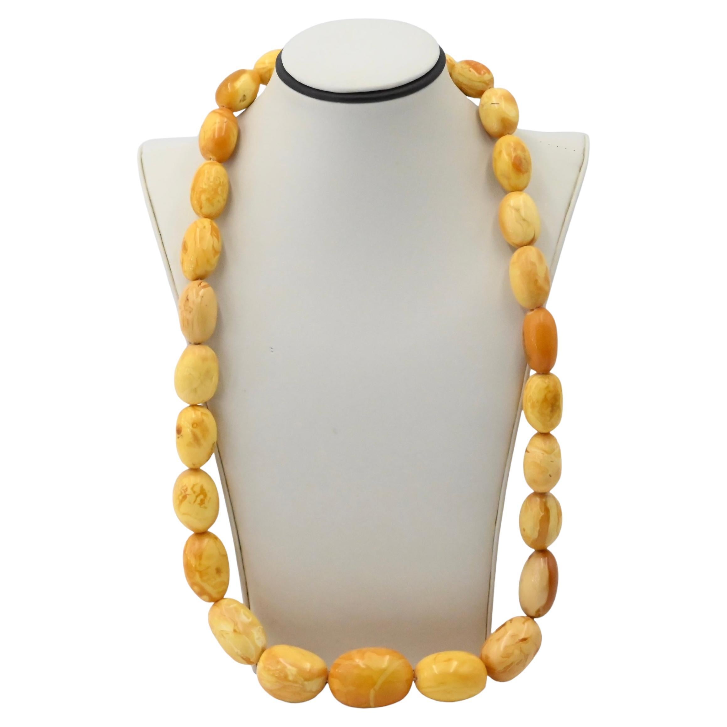 Amazing Butterscotch Amber Necklace 113 Grams