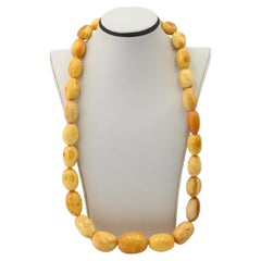 Magnifique collier d'ambre caramel 113 grammes