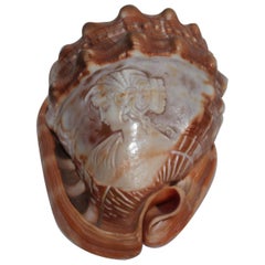 Vintage Amazing Cameo Carved Shell