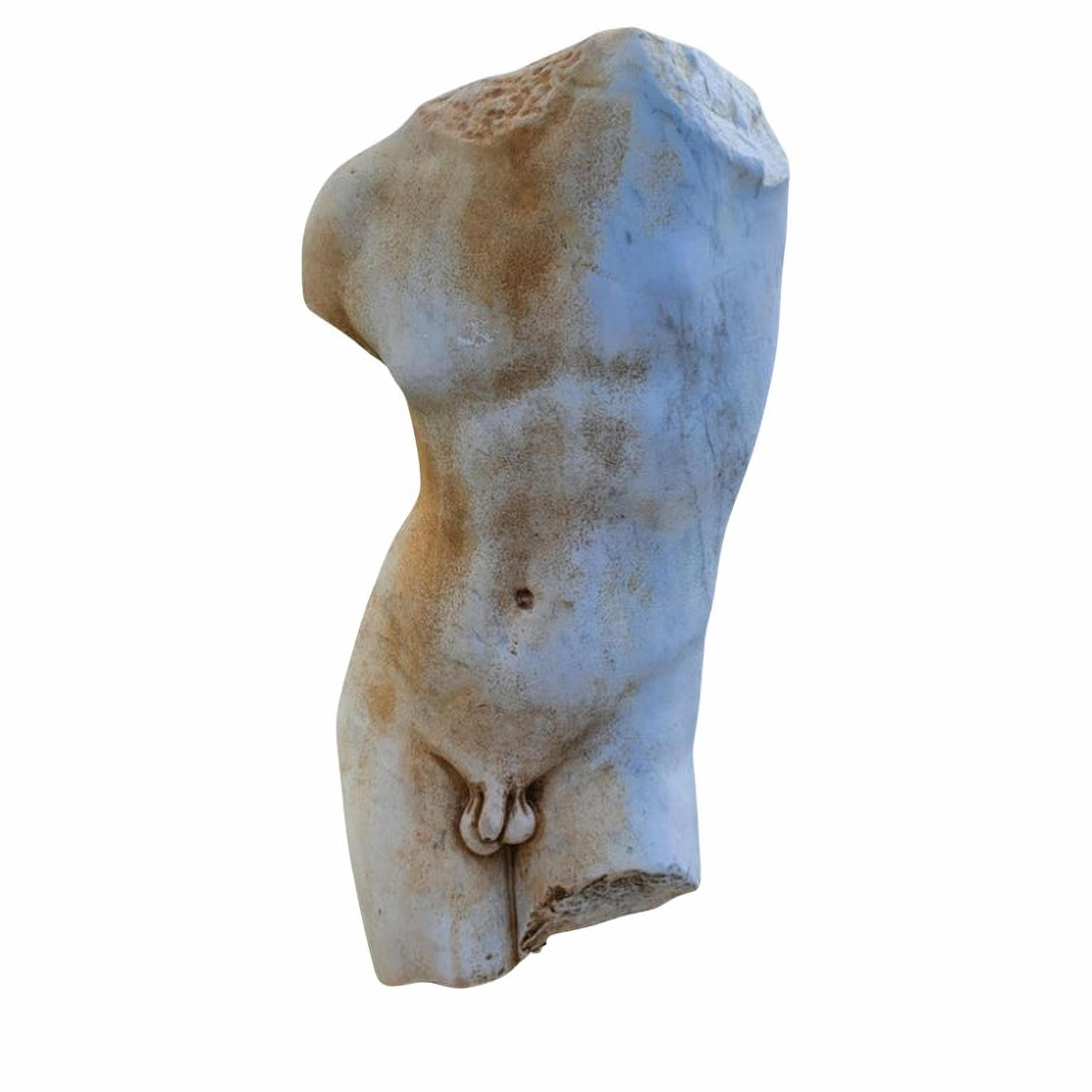 STUPENDO TORSO ROMANO IN MARMO DI CARRARA XIX secolo In condizioni buone in vendita a Madrid, ES