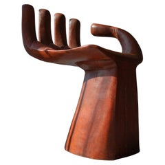 Amazing Carved Hand Chair in Style of Pedro Friedeberg