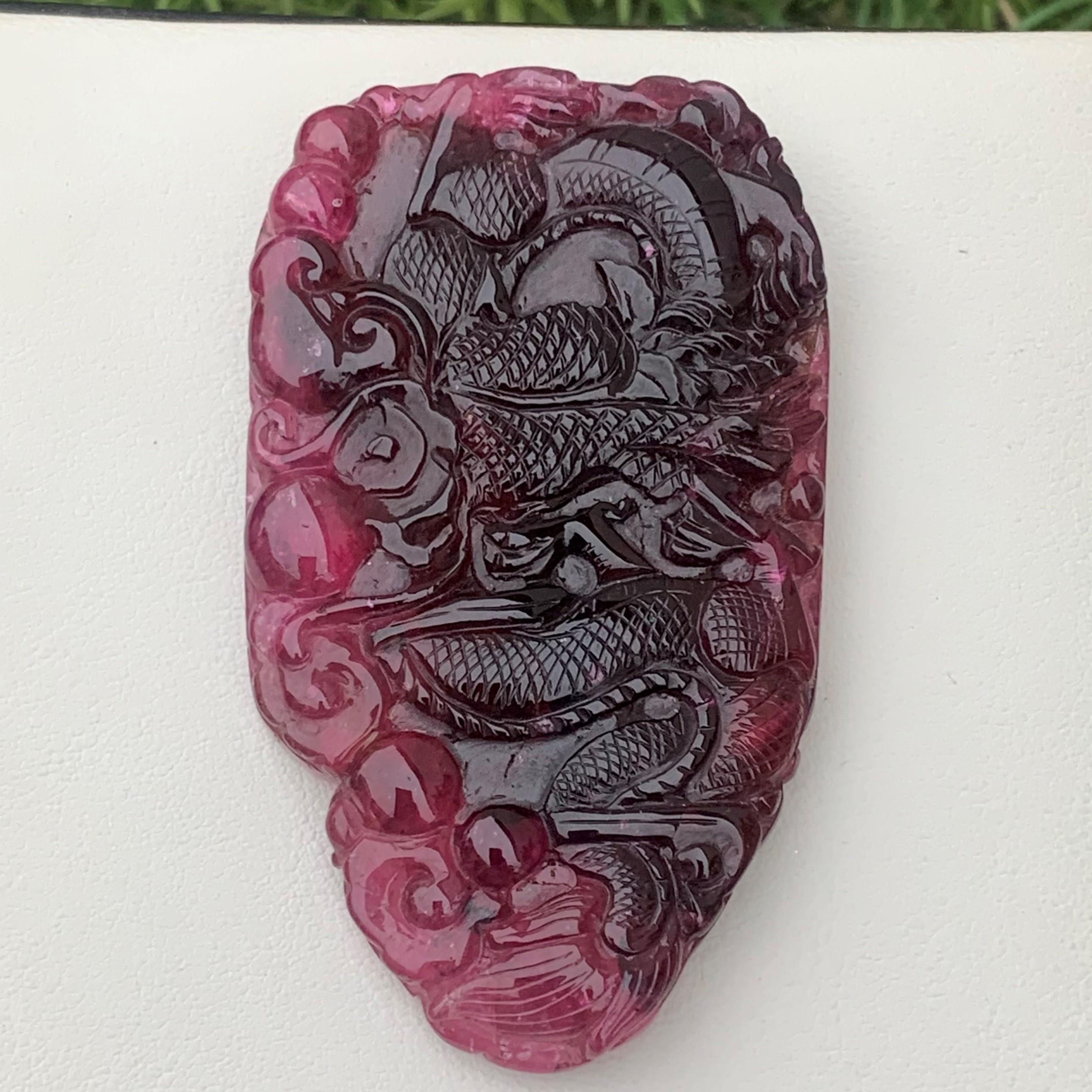 Bicolor Tourmaline Carved
Weight: 295.30 Carats
Dimension: 78x45x9 Mm
Origin: Africa
Color: Red & Pink
Shape: Carving
Quality: AAA
.
Bicolor tourmaline is connected to the heart chakra, which makes it good for cleansing and removing any blockages.