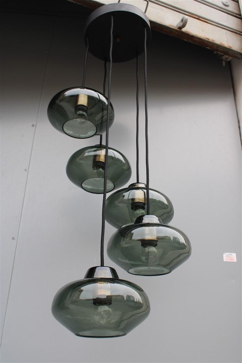 Incredibile lampadario Cascade Vistosi di metà secolo Greene & Greene Part 1950s in vendita 6