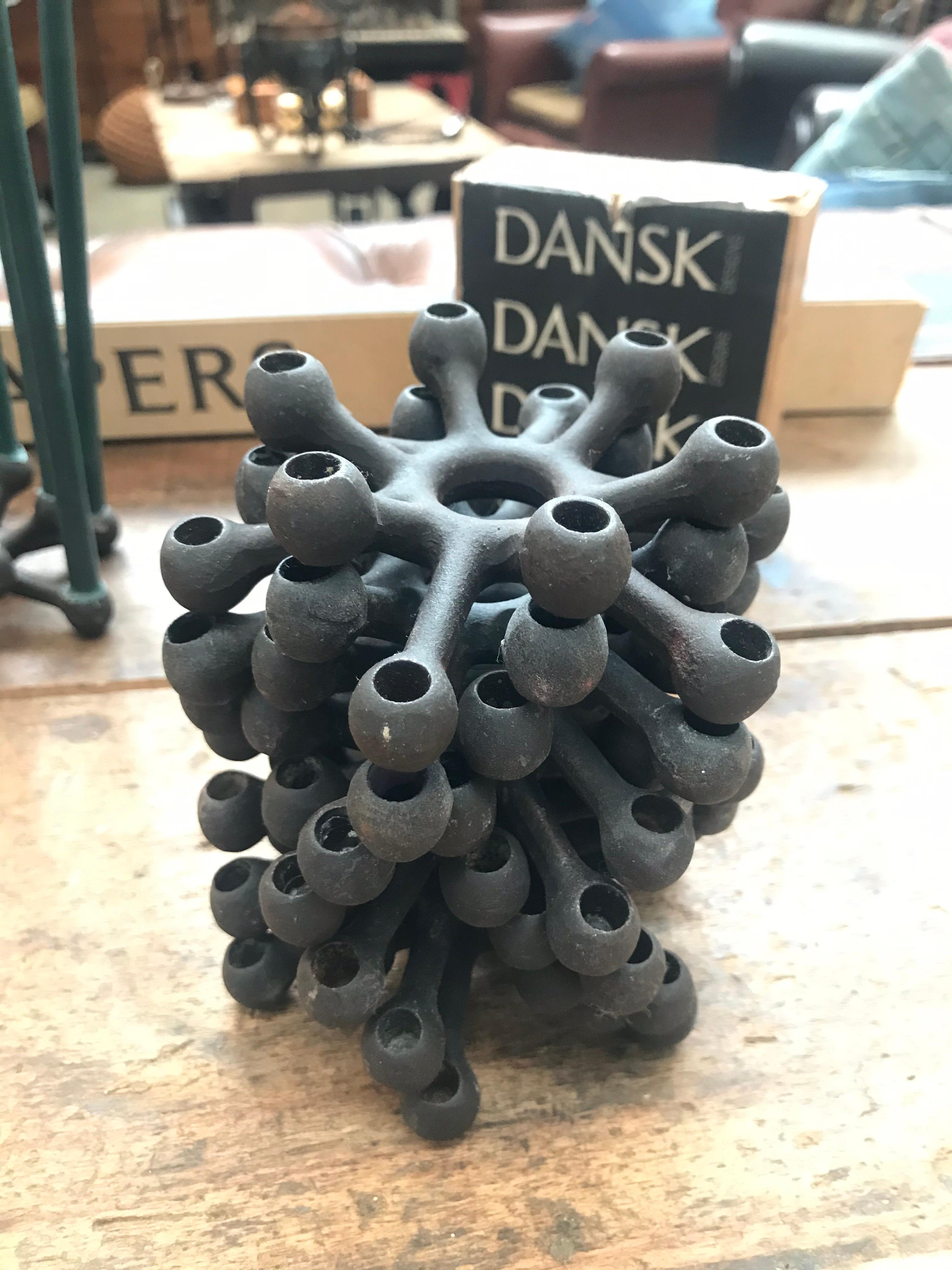 Amazing Cast Iron Candleholder by Jens Quistgaard For Paro For Sale 1