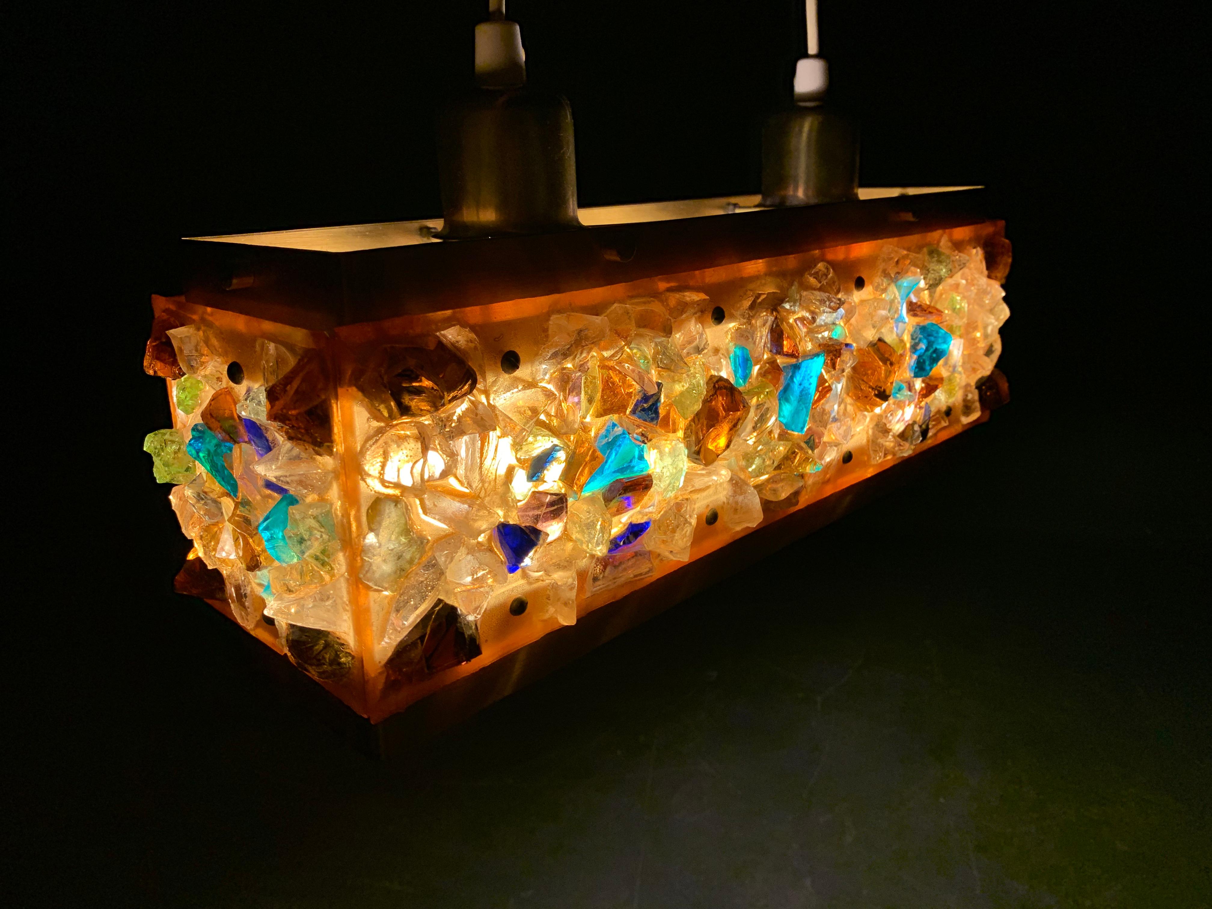 Metà XX secolo Incredibile lampada da soffitto in vendita