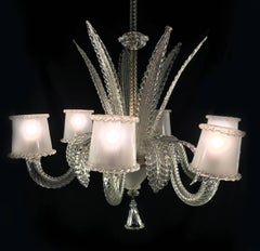 Sorprendente araña de Barovier & Toso, Murano, años 40