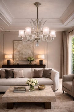 Amazing Chandelier by Barovier & Toso, Murano, 1940s