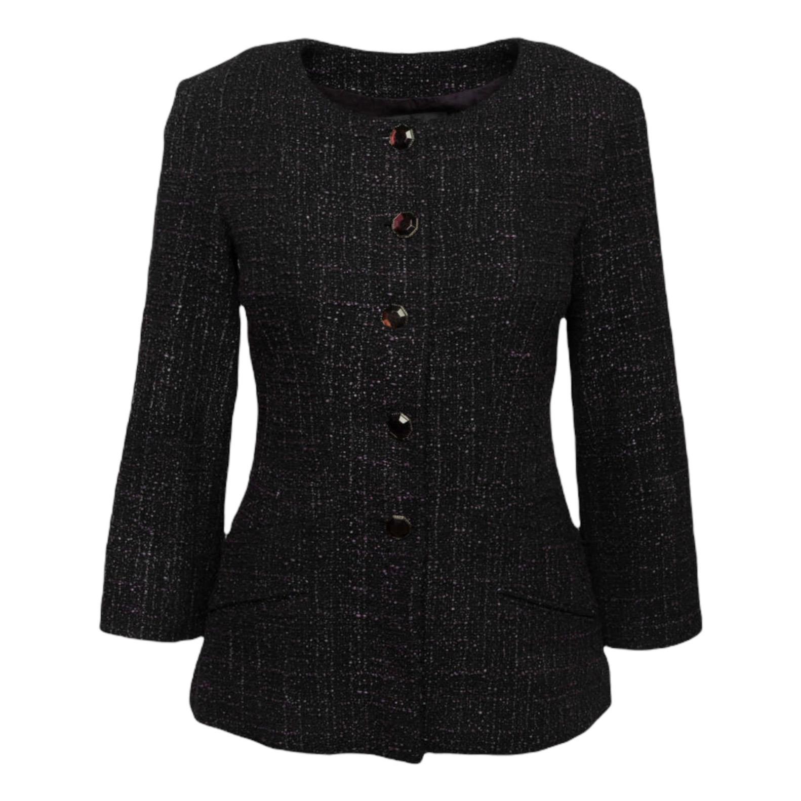 black chanel tweed jacket