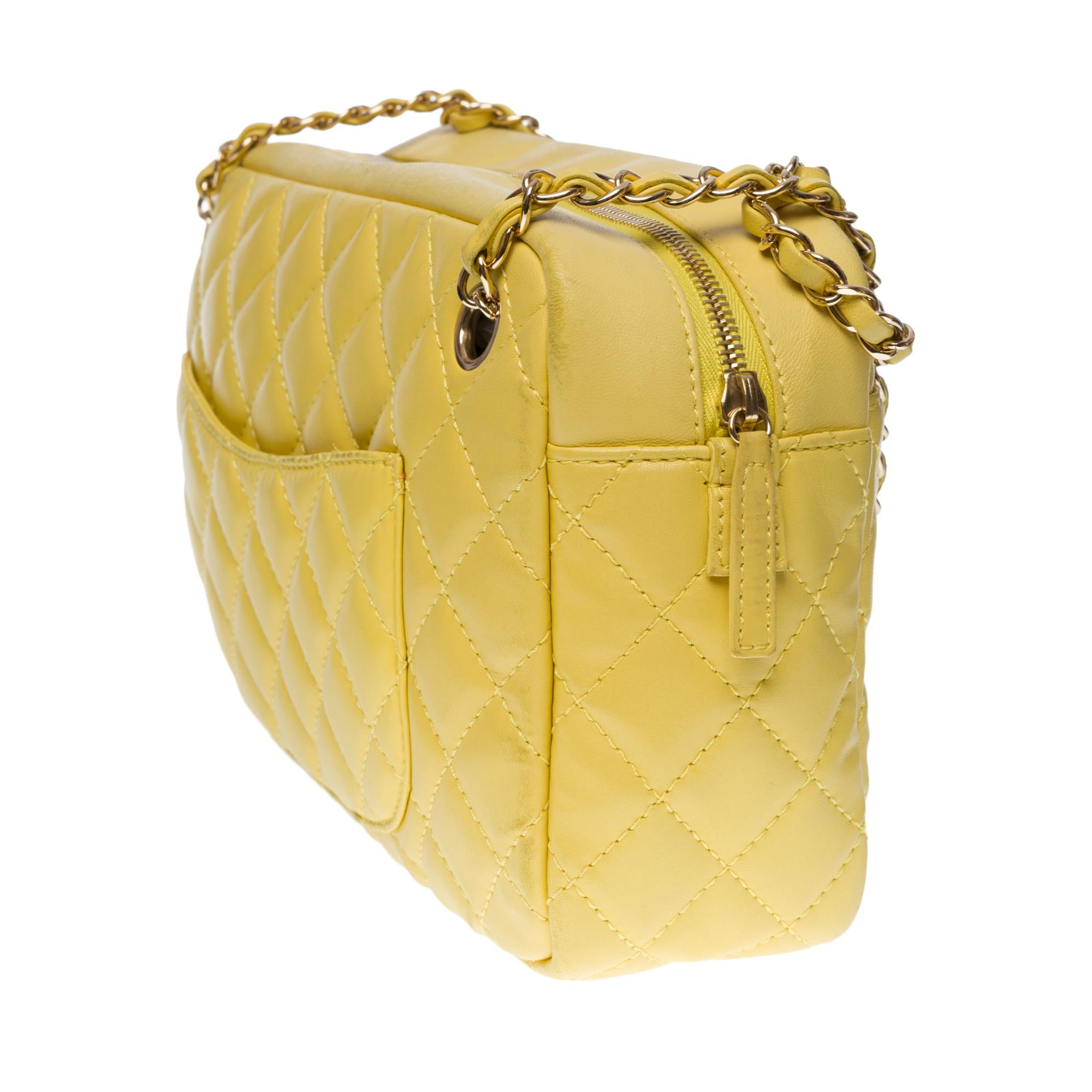 chanel yellow purse