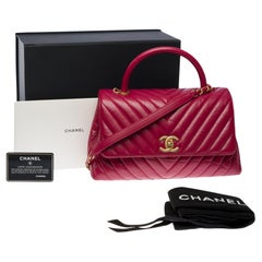 Chanel Coco Curve Flap Messenger Calfskin and Quilted Goatskin Small at  1stDibs