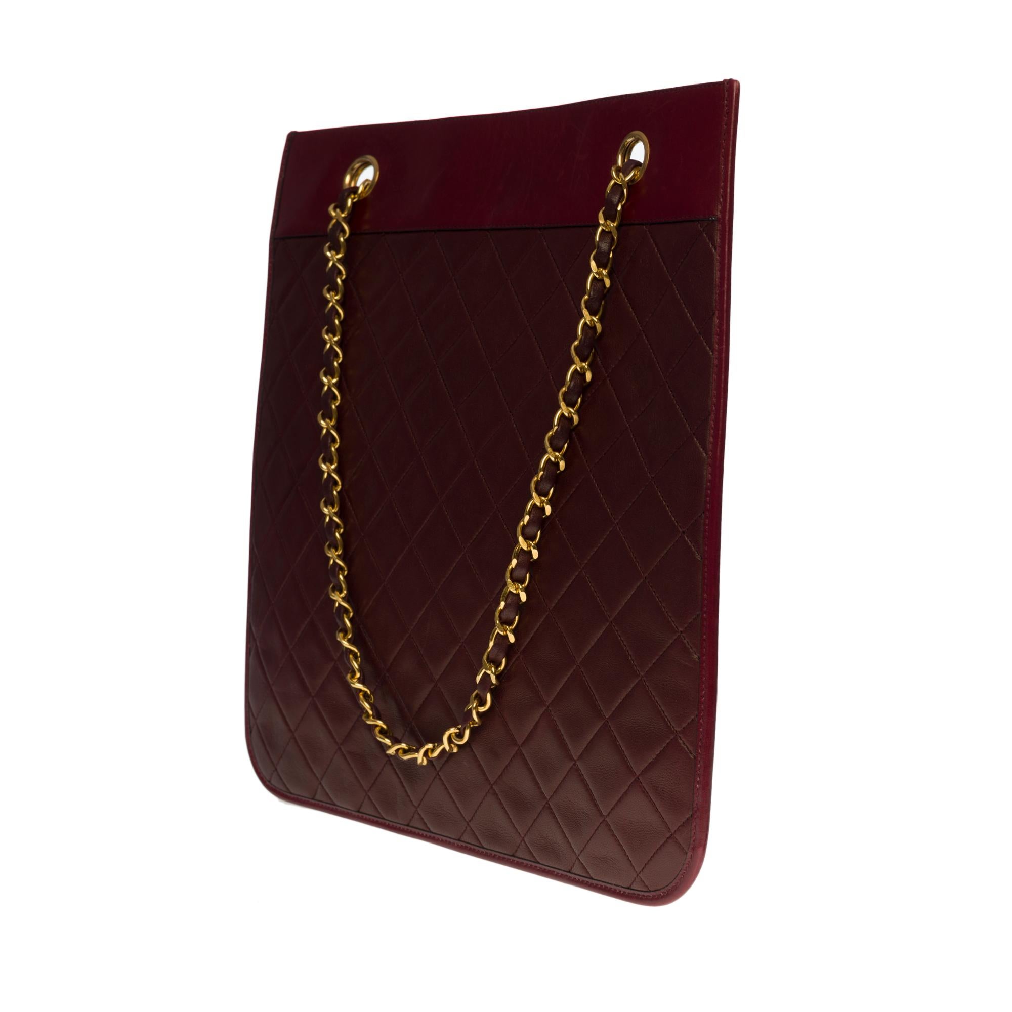burgundy chanel bag