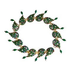 Amazing Chanel Moghul Pate de Verre Paisley Belt, Gripoix