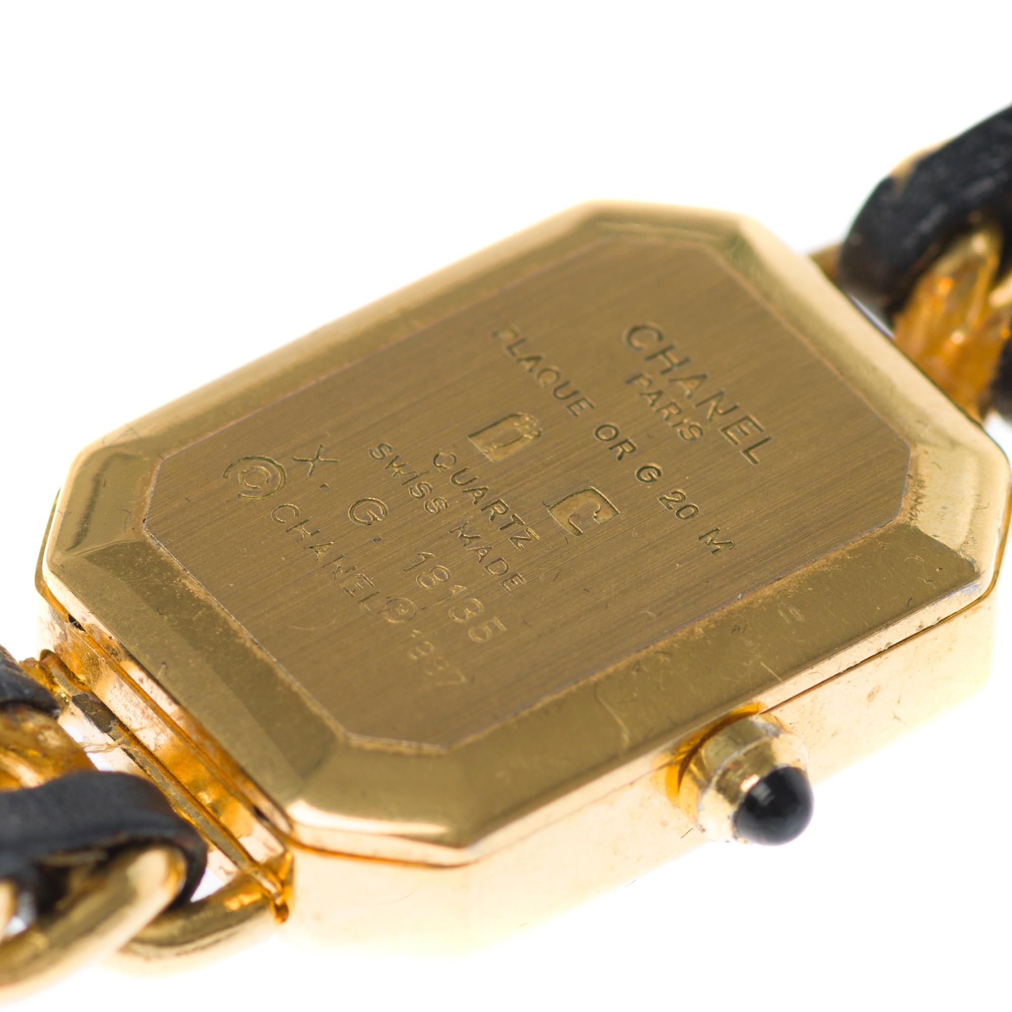 Women's Amazing Chanel Première lady wristwatch in yellow gold plated