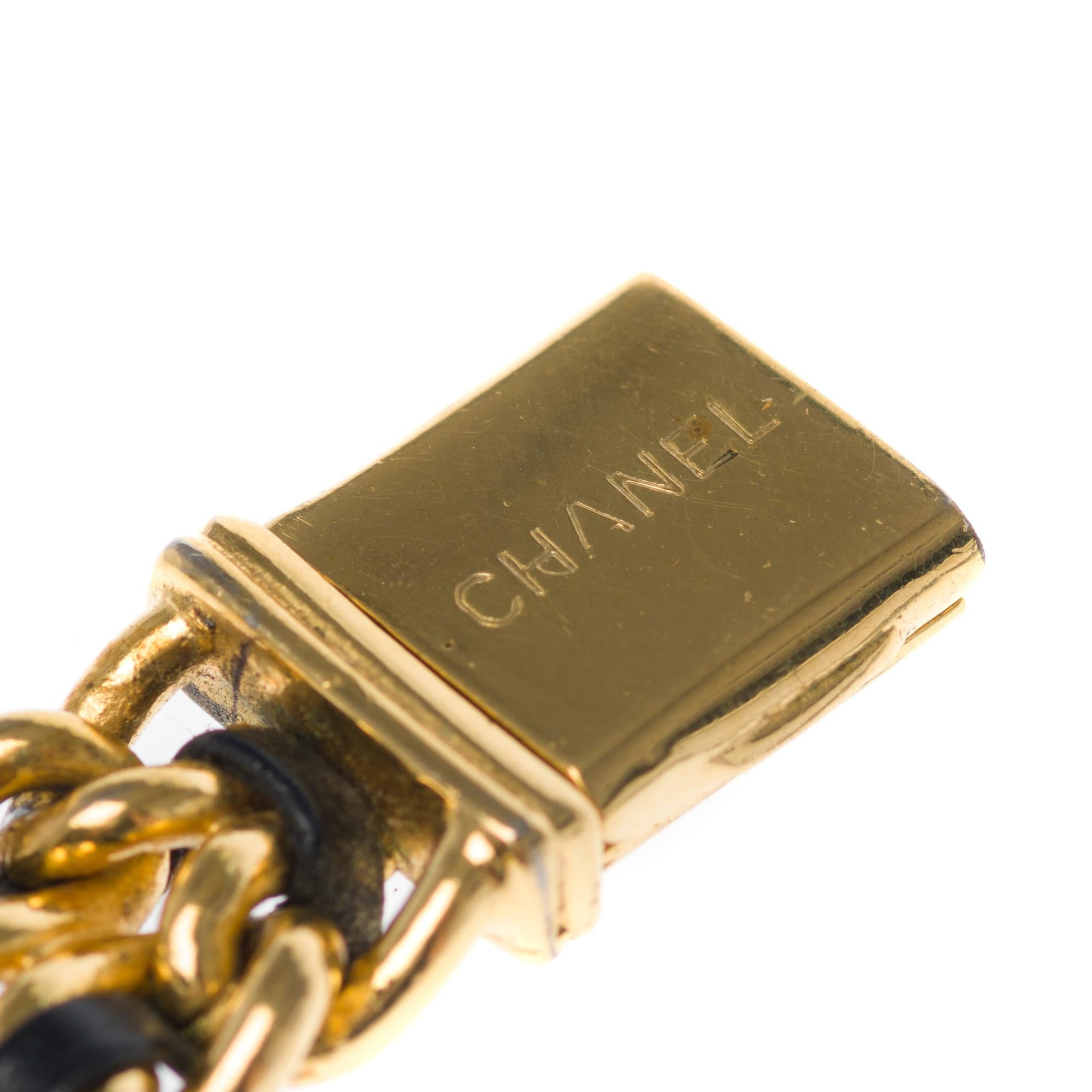 Amazing Chanel Première lady wristwatch in yellow gold plated 2