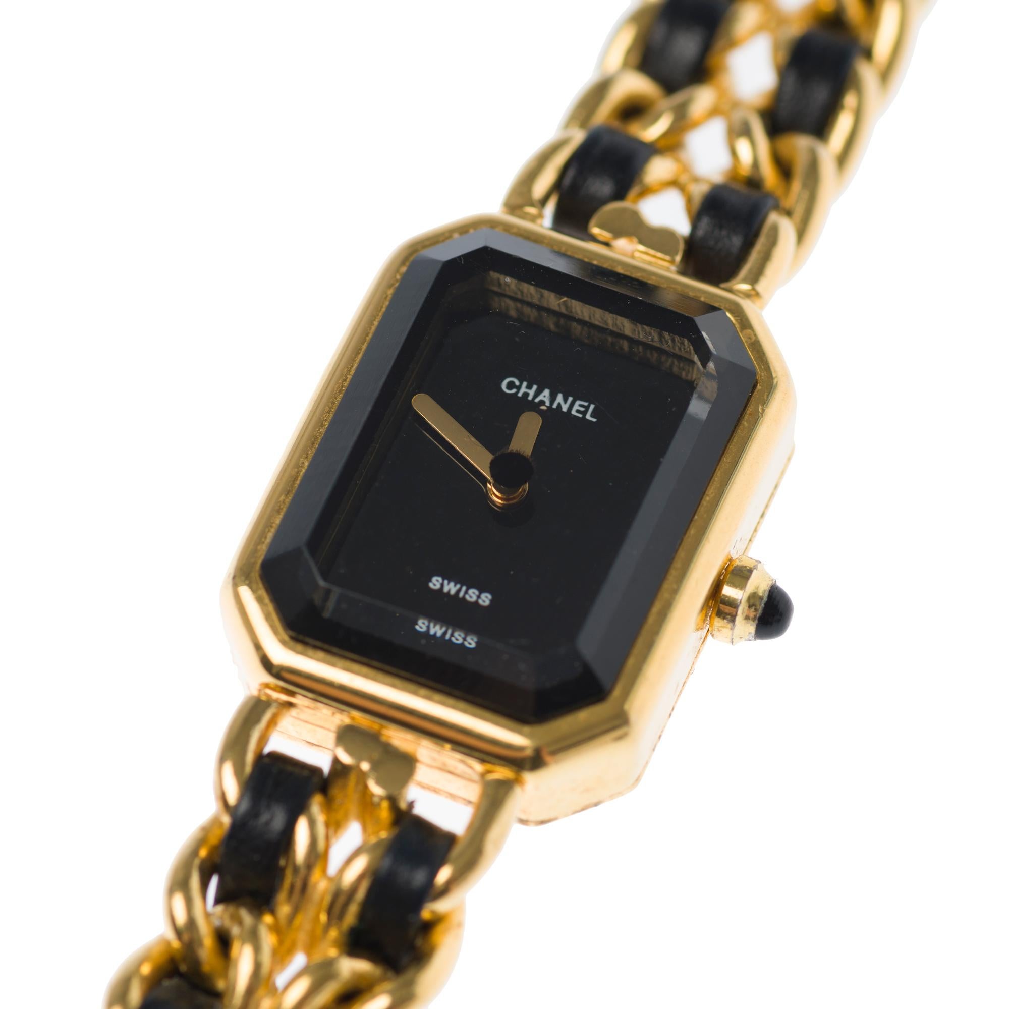 Amazing Chanel Première lady wristwatch in yellow gold plated 3