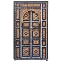 Amazing Chefchaouen Wooden Door All Inlaid, LM24 / 3