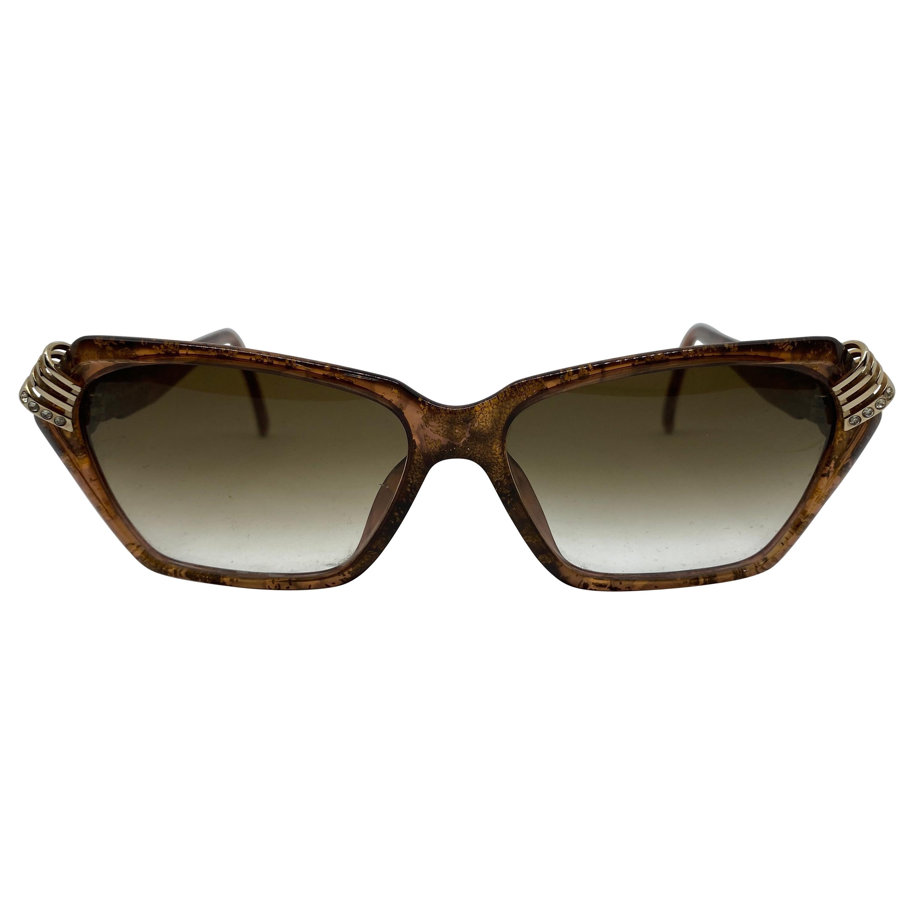 Amazing Christian Dior Vintage Cat Sunglasses 1980s