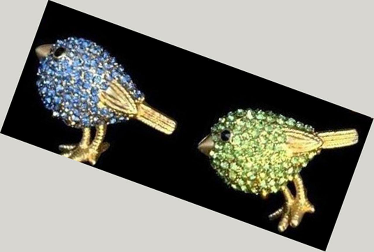 Modernist Amazing CINER 8 Flock of Bird Pins Estate Collection Vintage Jewelry Brooch Pins