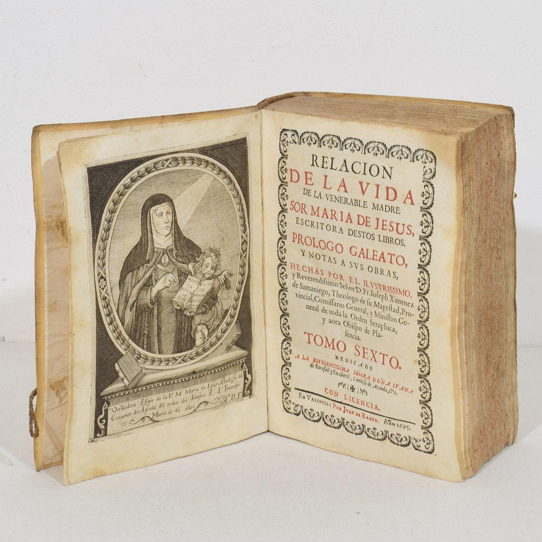 Amazing Collection of 17th / 18th Century Weathered Vellum Books For Sale 1