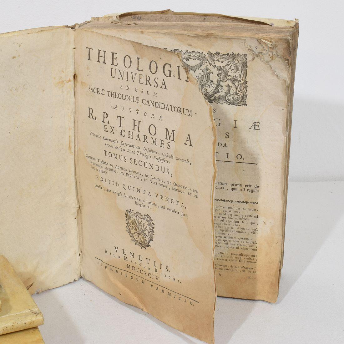 Étonnante Collection de livres en Vellum du 17ème / 19ème siècle, altérés par les intempéries en vente 9