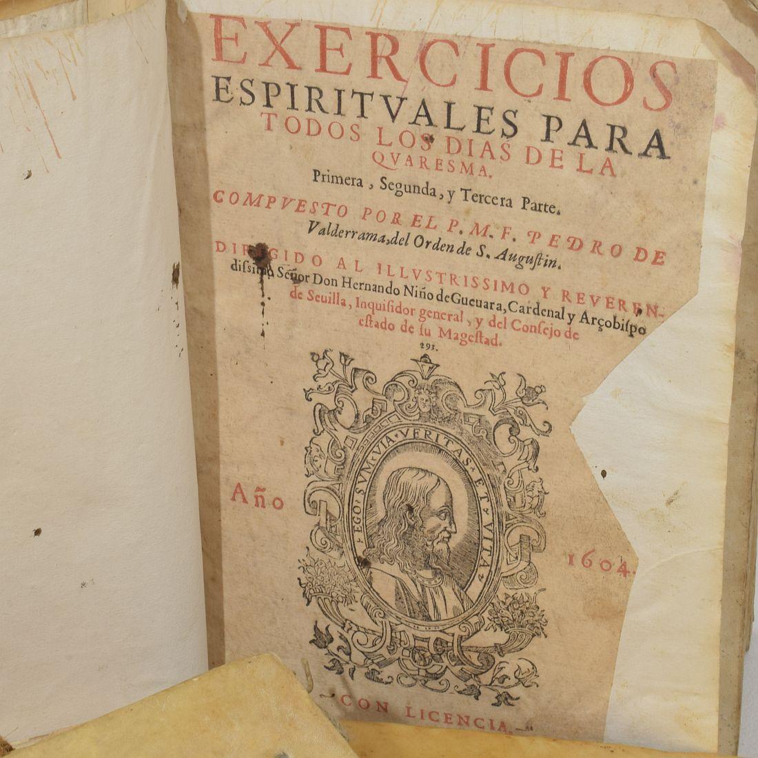 Étonnante Collection de livres en Vellum du 17ème / 19ème siècle, altérés par les intempéries en vente 11