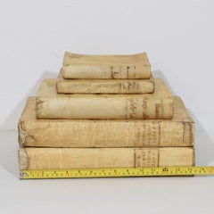 Amazing Collection of 18th / 19th Century Weathered Vellum Books