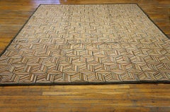 2000s Contemporary Chinese Hooked Rug 9' x 12'
