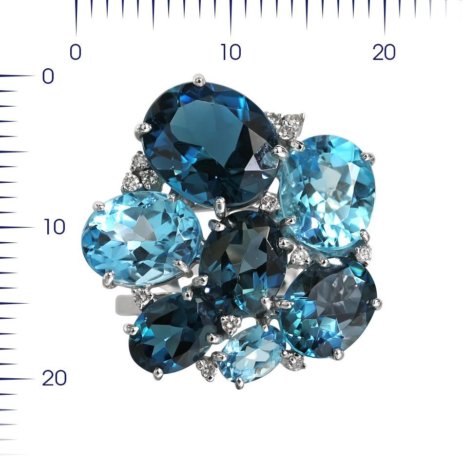 blue topaz colors chart