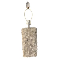 Amazing Contemporary Rock Crystal Table Lamp by Kari Jeanne Lobdell