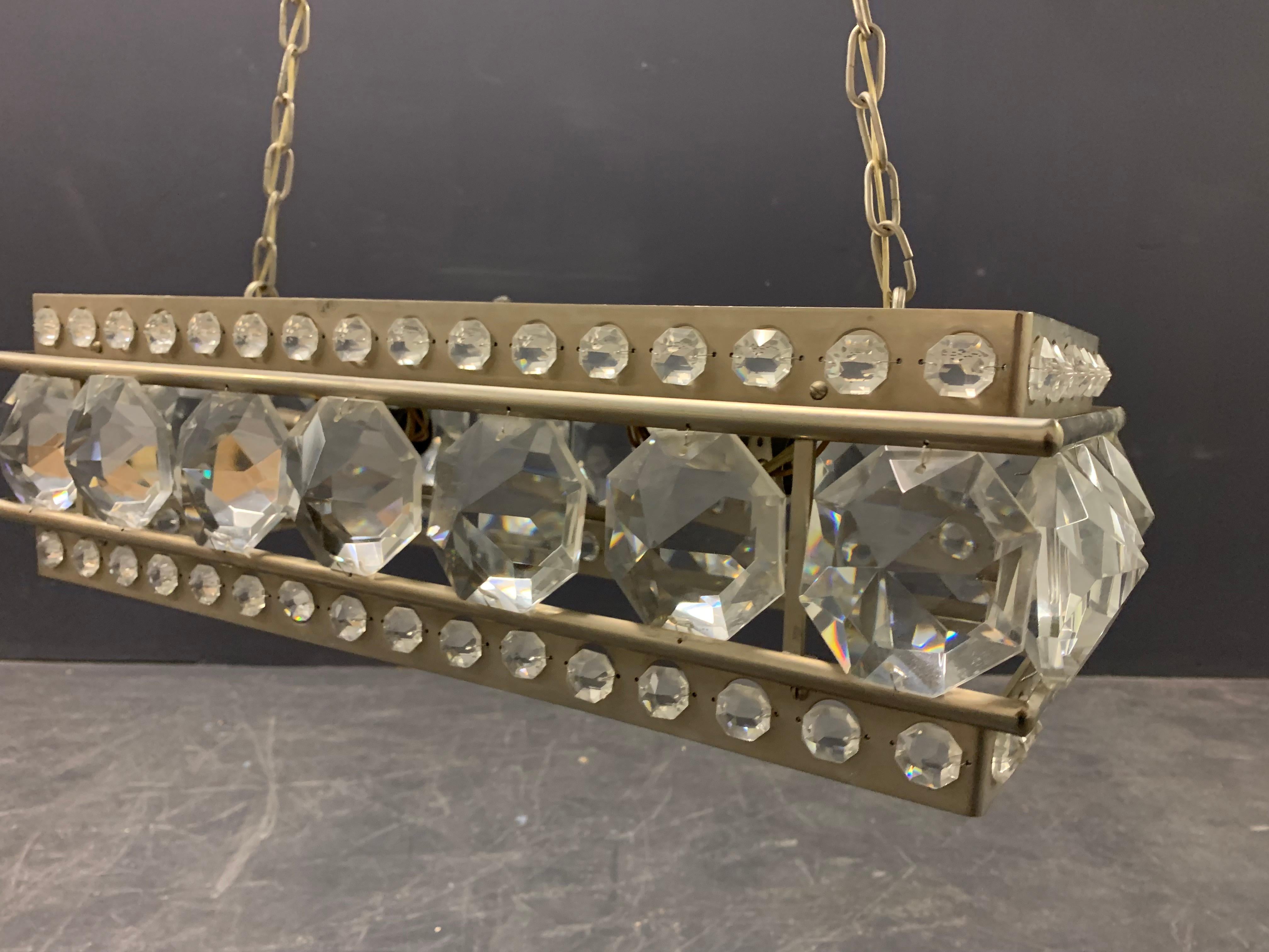 Amazing Crystal Ceiling Lamp Nos For Sale 10