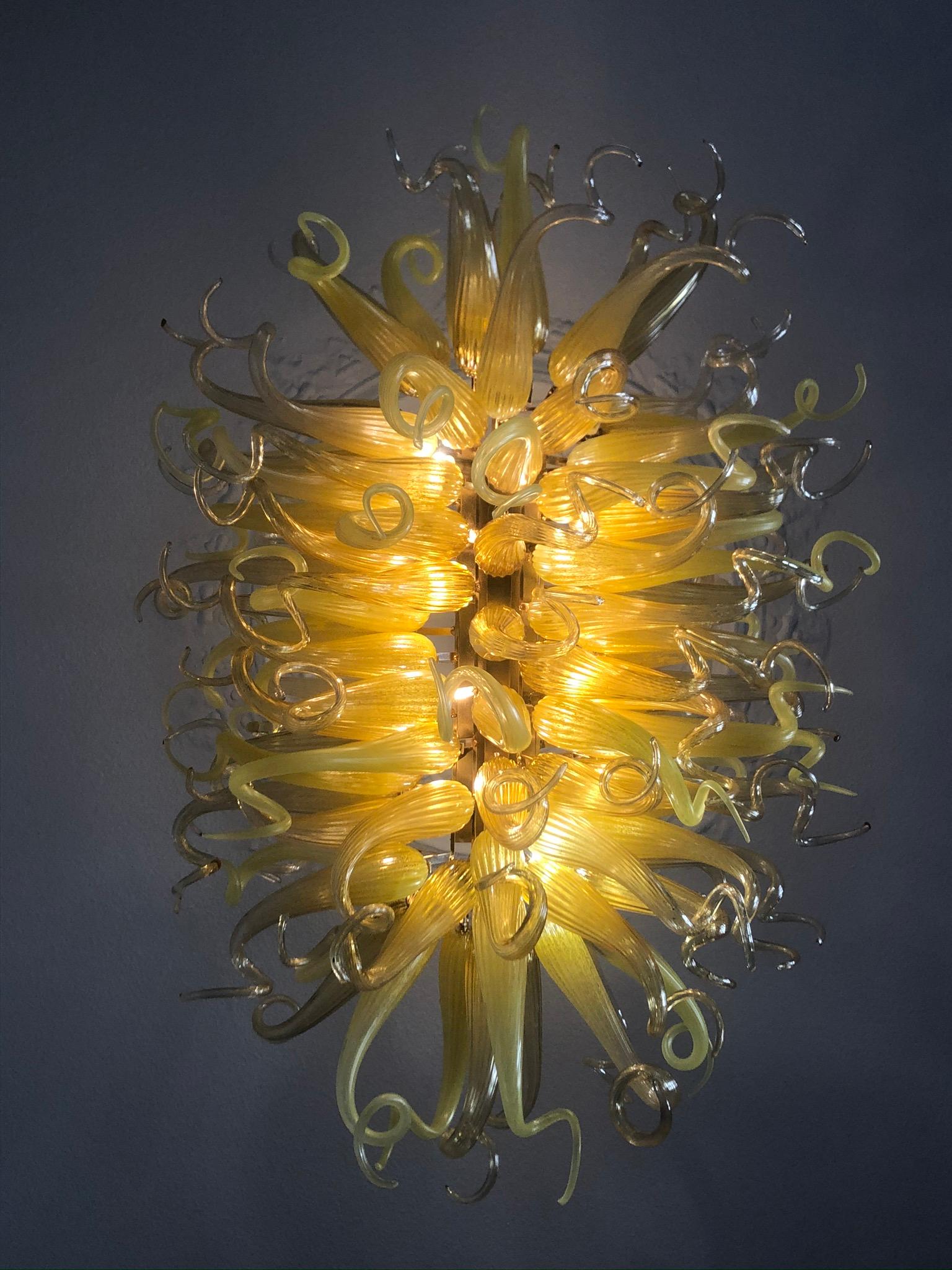 chihuly style chandelier