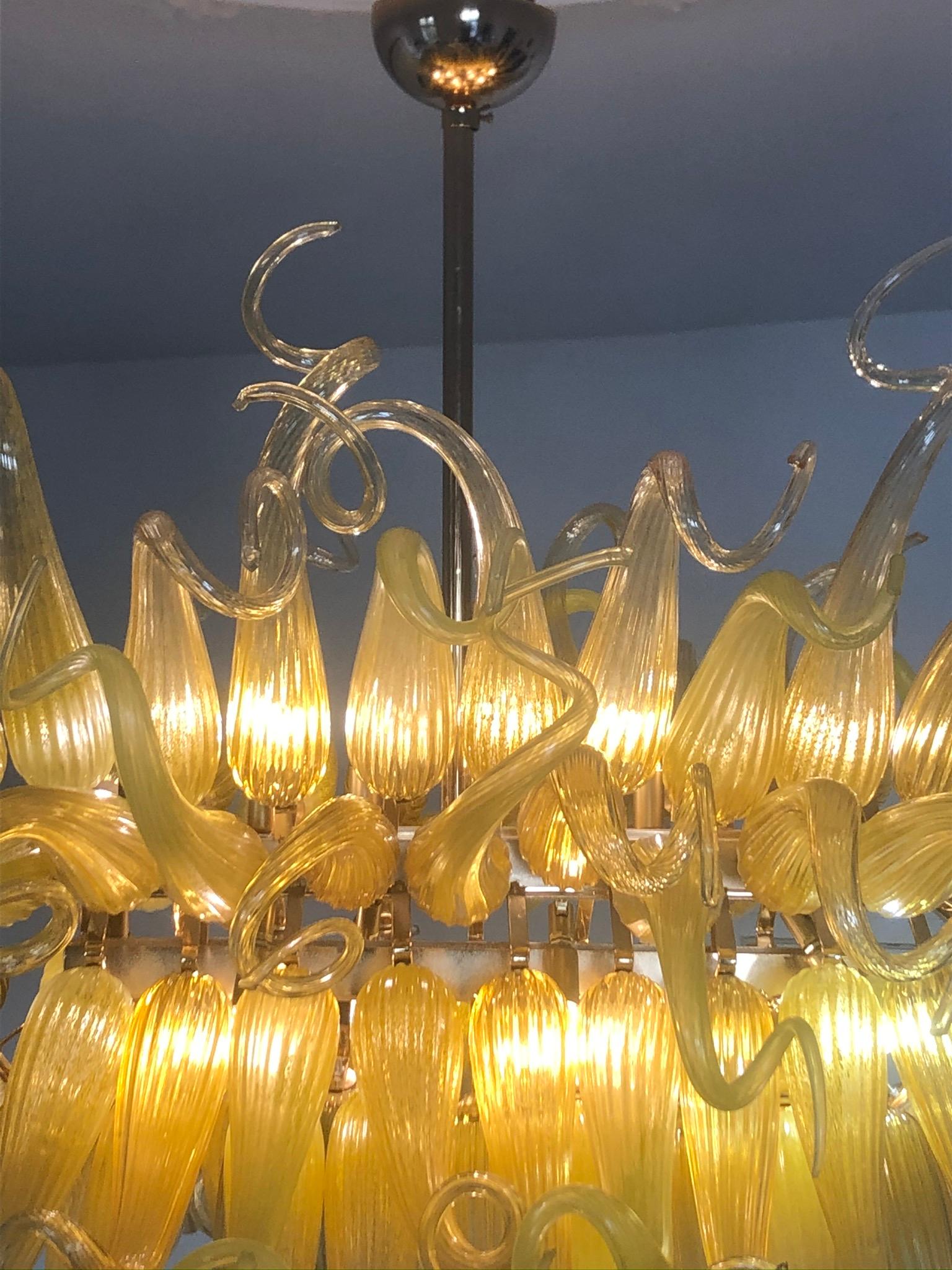 chihuly glass chandelier for sale