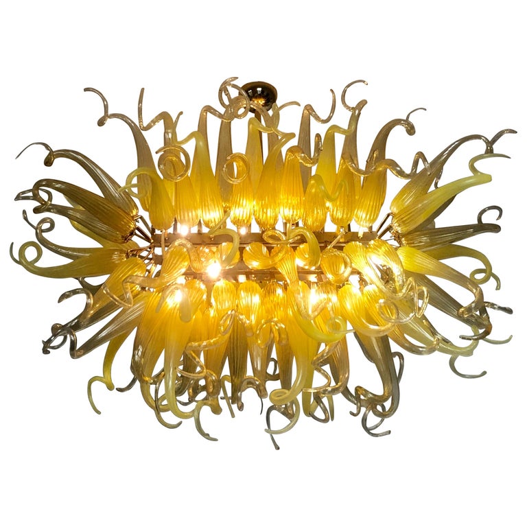 Amazing Dale Chihuly Style Murano Glass Chandelier, Late 20th Century ...