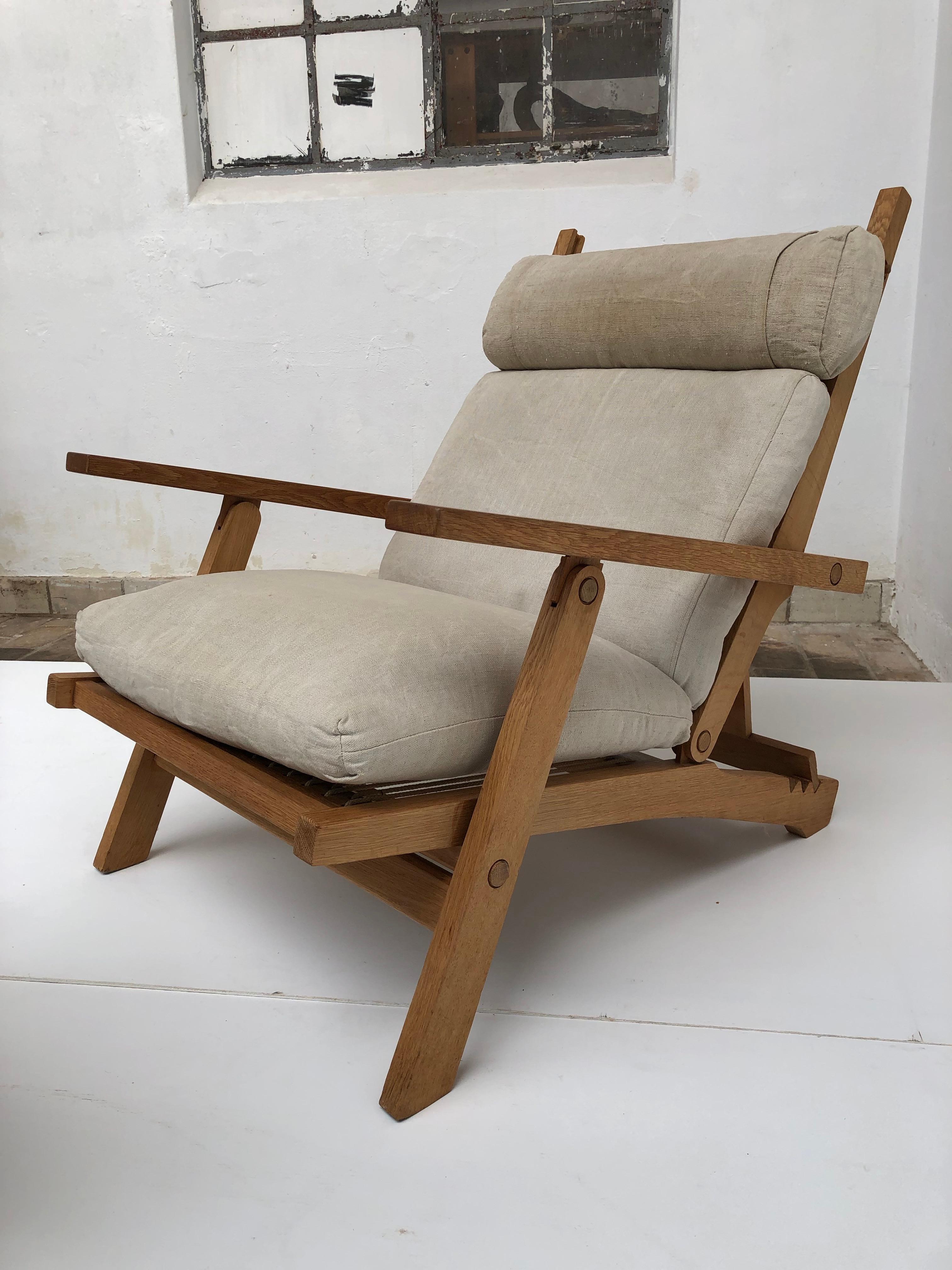 Amazing Danish Hans Wegner AP71 Reclining Lounge Chair & Ottoman AP Mobler 1968 7