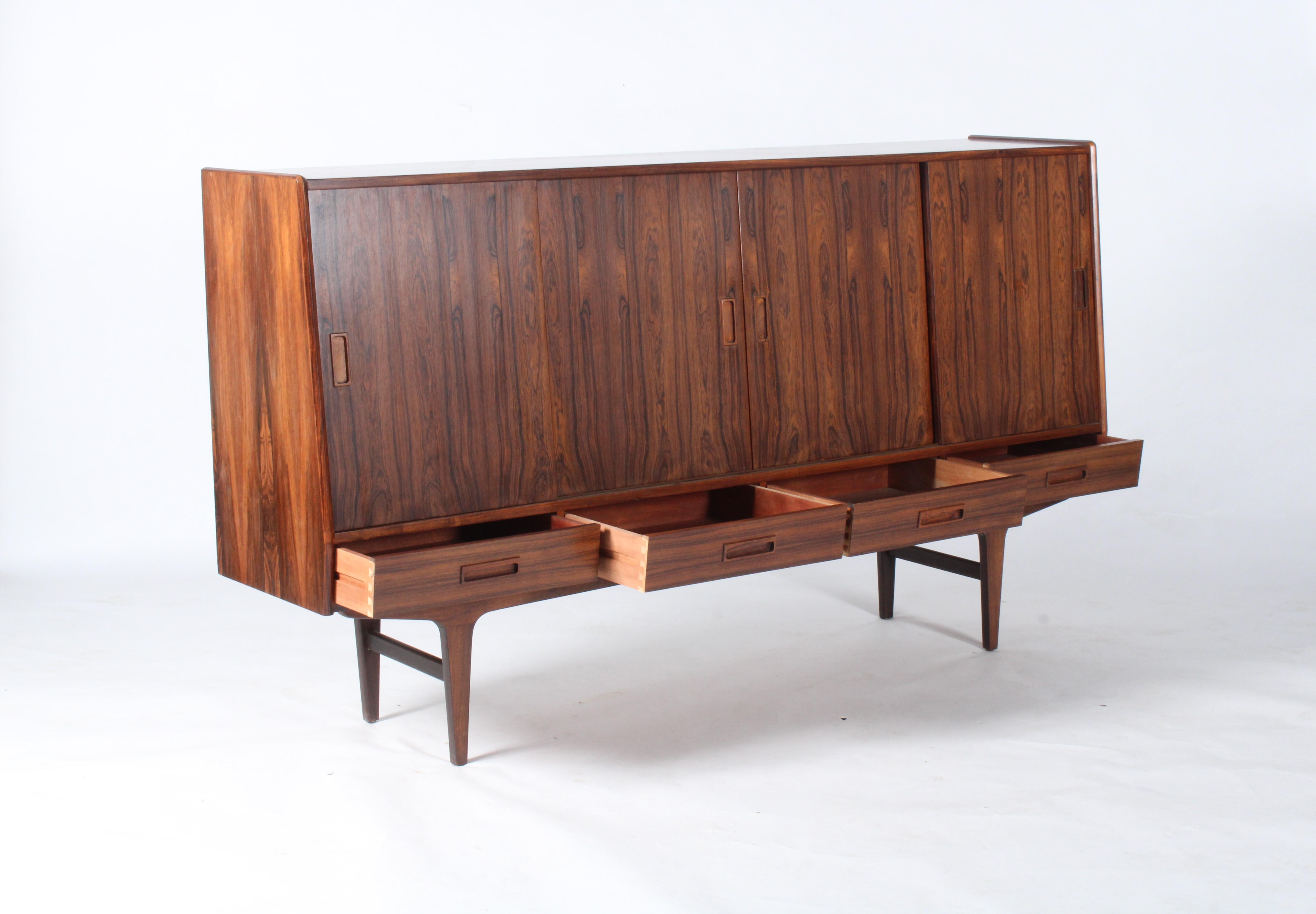 Hand-Crafted Amazing Danish Highboard By Borge Seindal For Sale