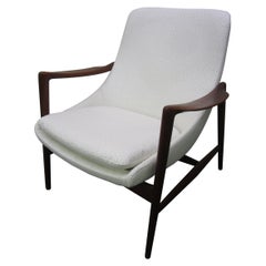 Incroyable fauteuil de salon danois moderne en teck de style Ib Kofod Larson