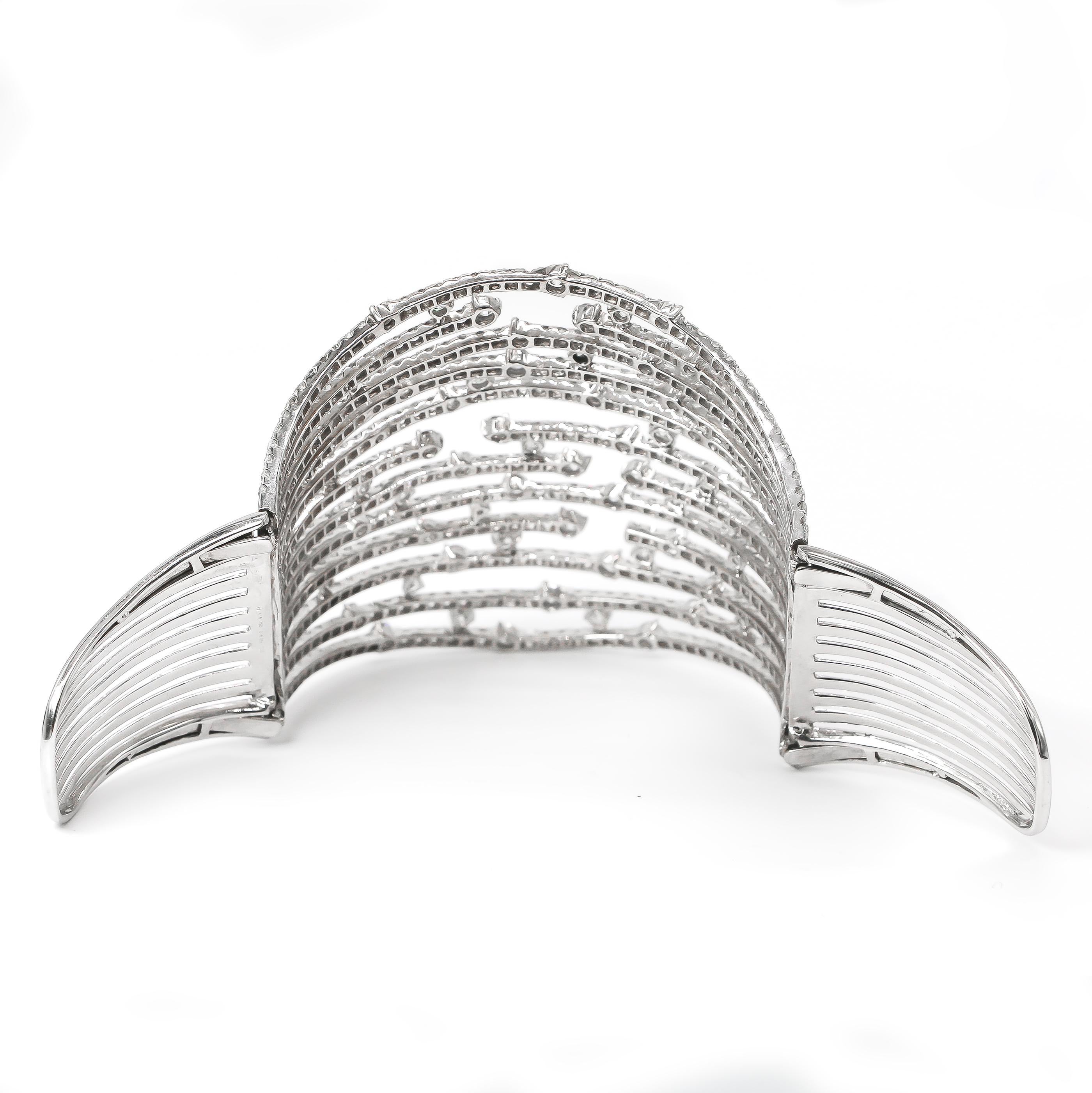Amazing Diamond Cuff In Excellent Condition In Carlsbad, CA