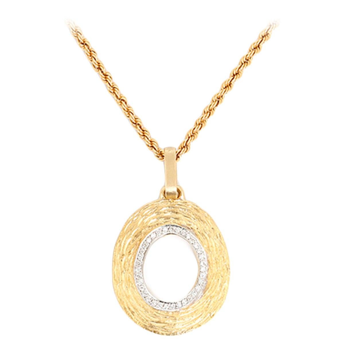 Women's Amazing Diamond Gold Pendant Necklace