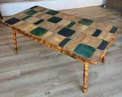 Amazing shogun Dining table by Capron and Audoux Minet probably Special order