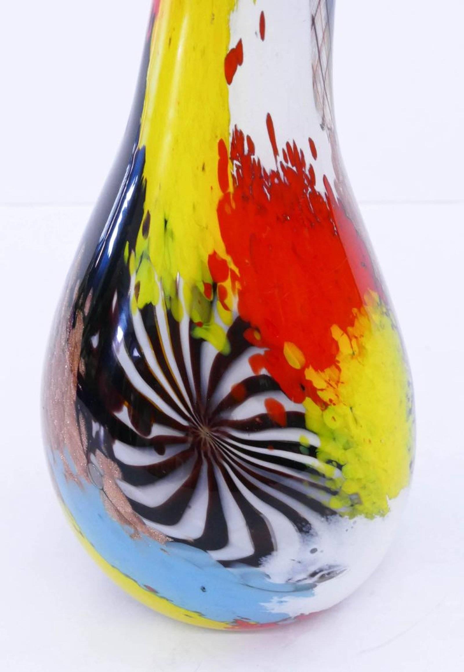 Italian Amazing Dino Martens for Aureliano Toso Model 3122 Oriente Vase