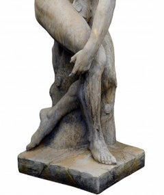 Amazing DISCOBOLUS OF MYRON OF THE VATICAN MUSEUMS STATUE IN CONCRETE H. 166cm