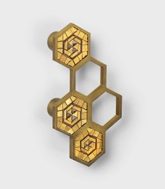 Amazing Door Handle Decorated with Micro Mosaic Antique Bronze Finish