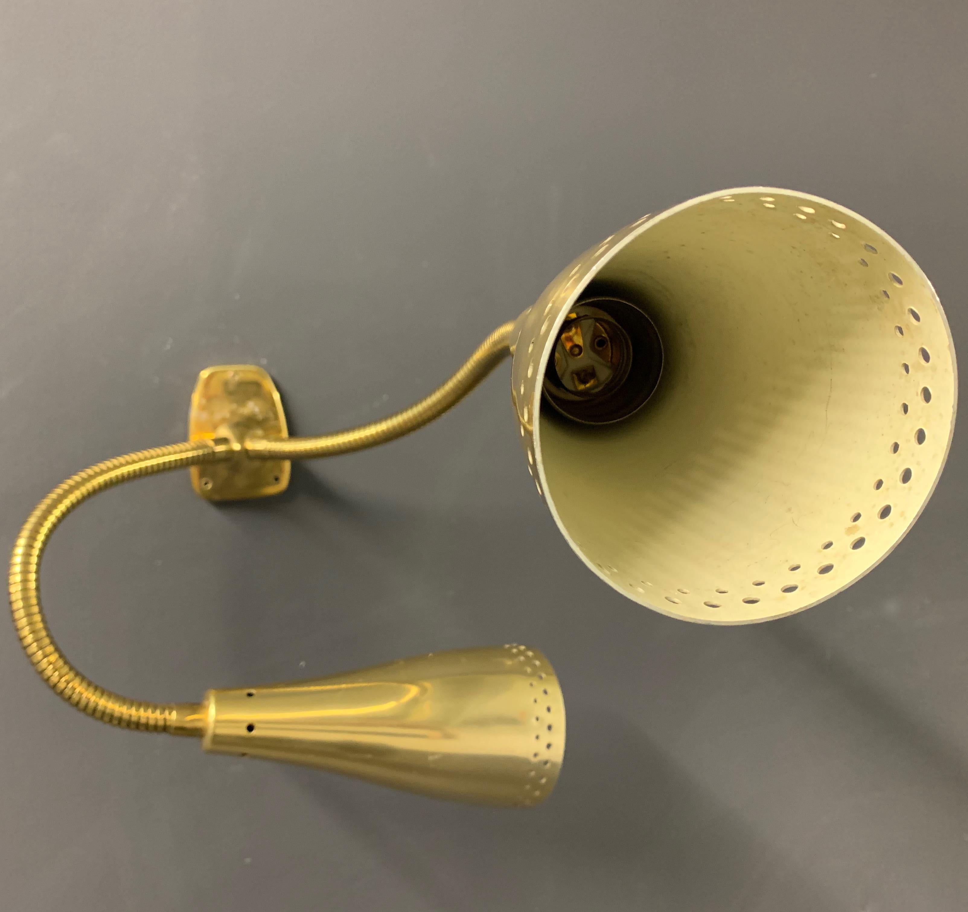 Mid-Century Modern Amazing Double Arm Wall Sconce by J.T.Kalmar For Sale