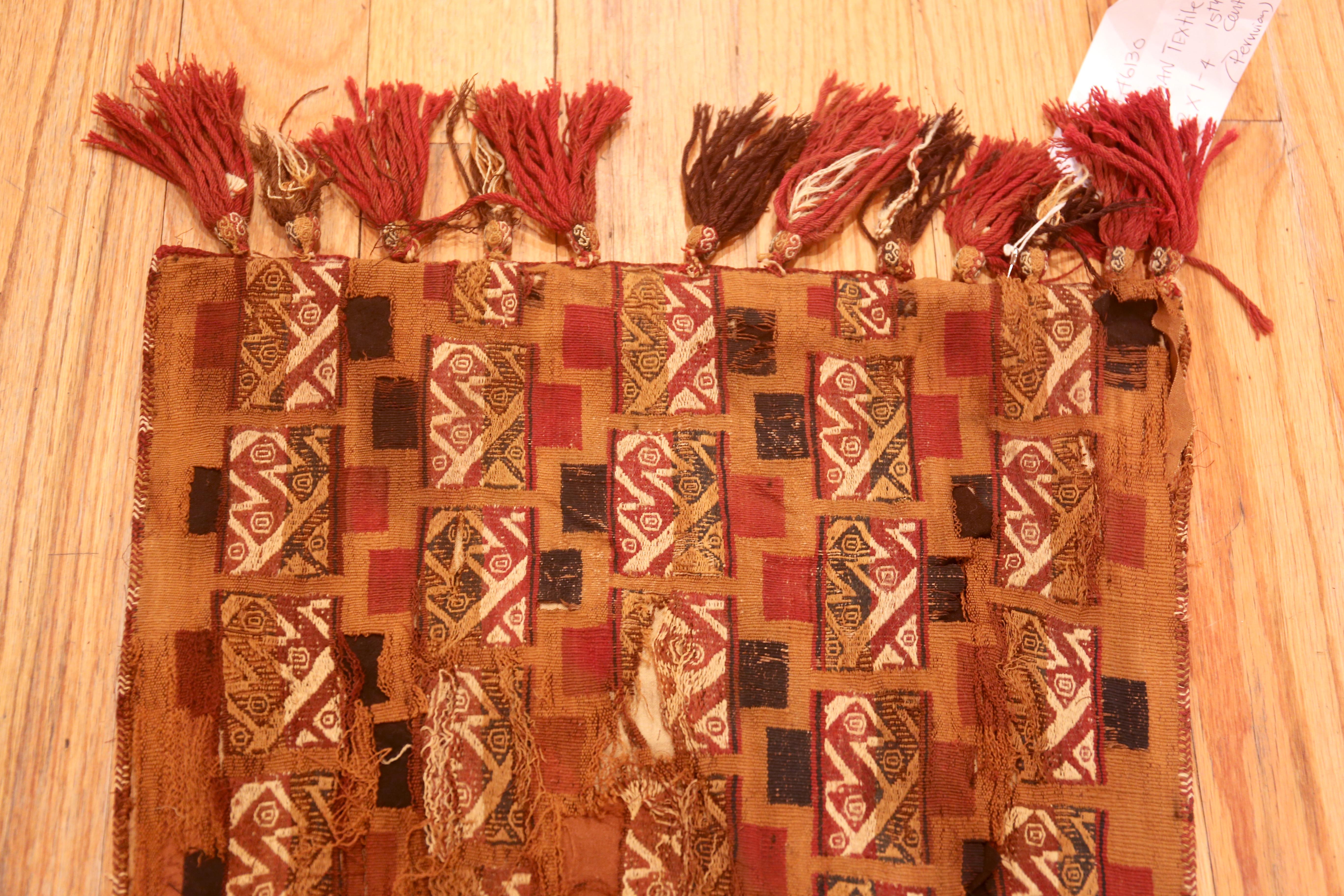 Incroyable textile péruvien du début du 16e siècle 1'2