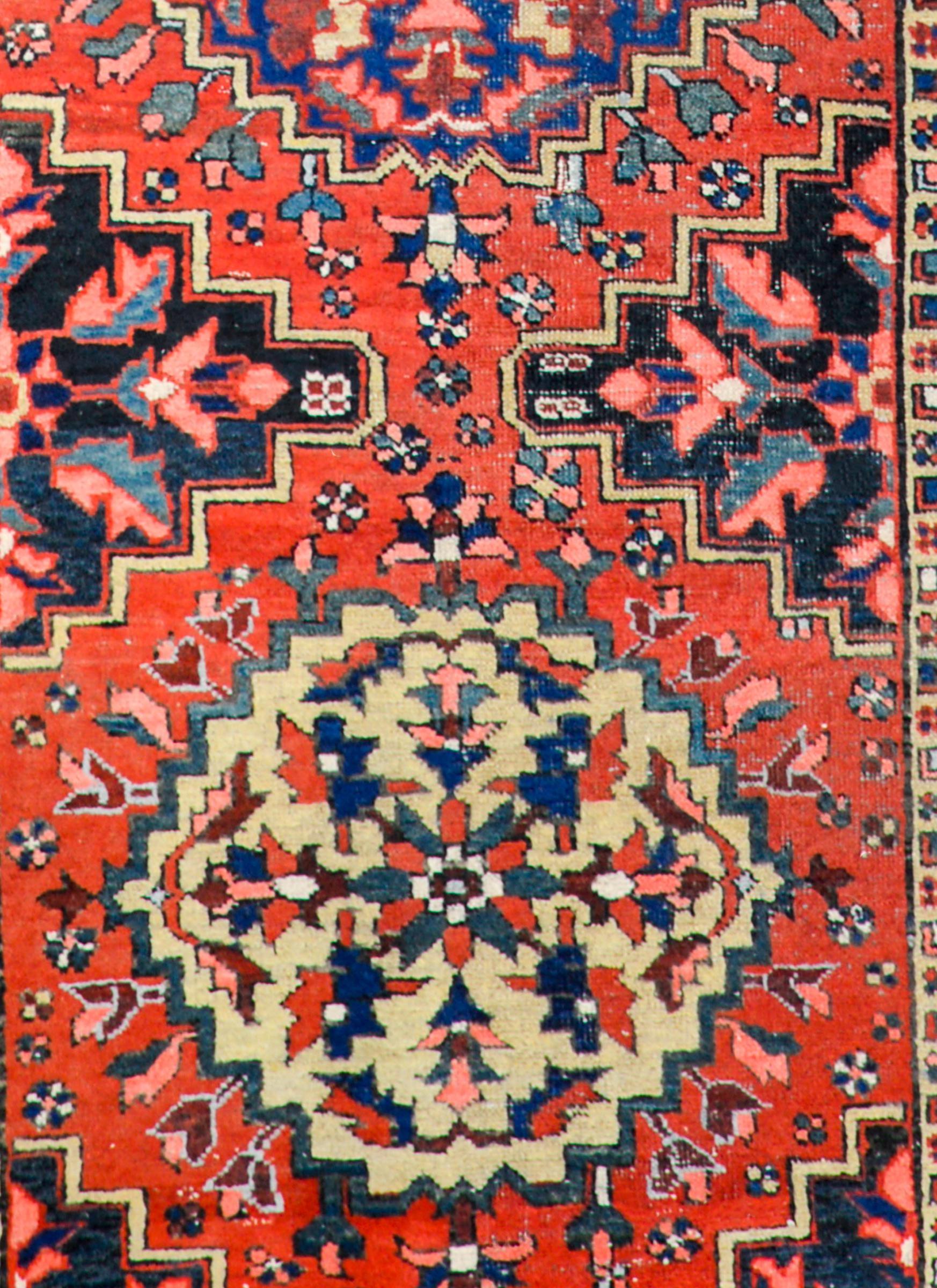 Tribal Amazing Early 20th Century Bakhtiari Runner For Sale