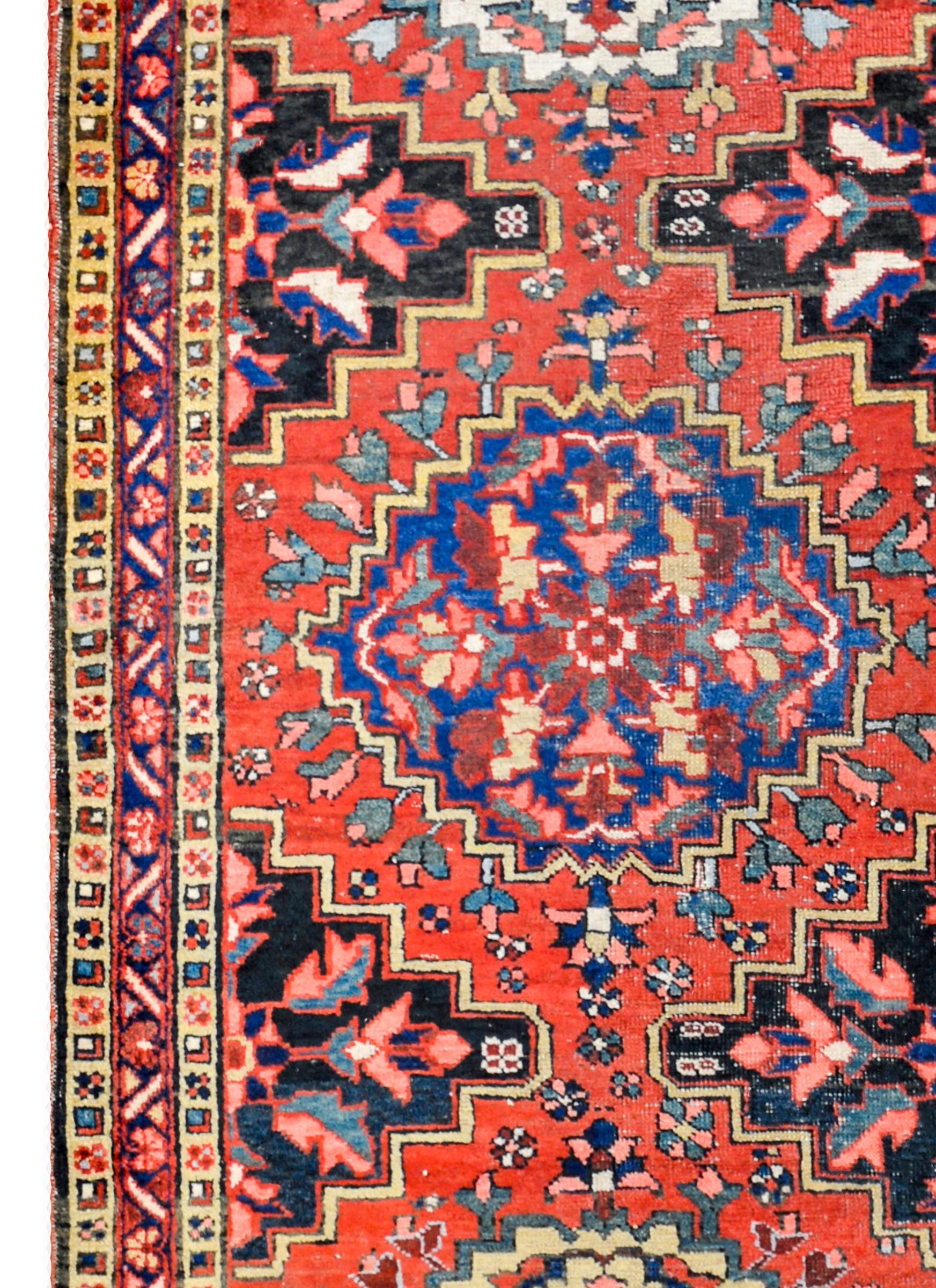 Vegetable Dyed Amazing Early 20th Century Bakhtiari Runner For Sale