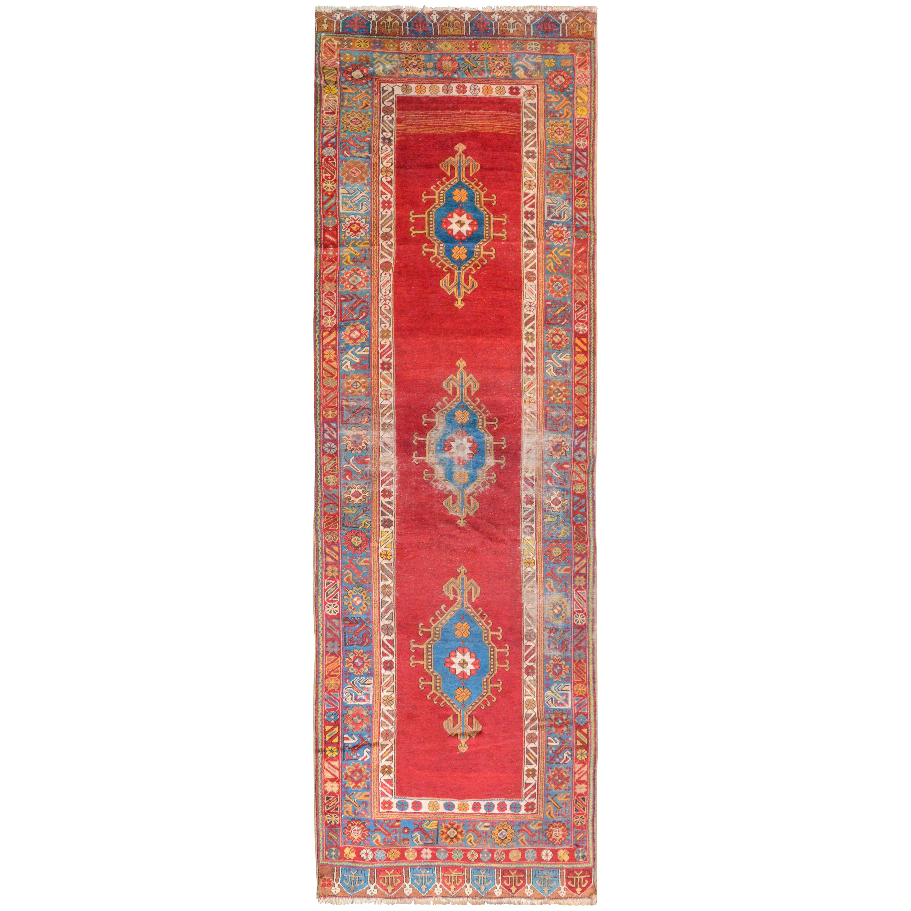 Amazing Early 20th Century Konya Runner For Sale