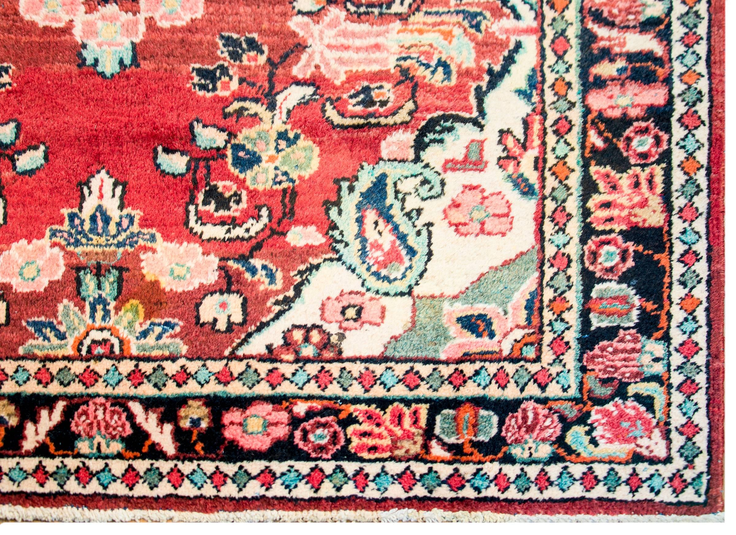 Vegetable Dyed Amazing Early 20th Century Mahal Rug For Sale